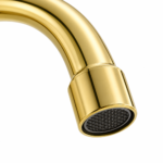 Uk Style Double Handle Swivel Kitchen Faucet Antique Brass Bridge - Image 5