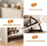 Modern Wooden Shoe Cabinet – Space-Saving Entryway Storage - Image 6