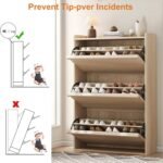 Modern Wooden Shoe Cabinet – Space-Saving Entryway Storage - Image 4