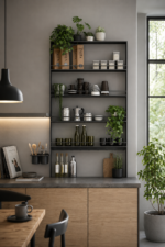 Stylish and Sleek Metal Shelf for Kitchen and Coffee Shops - Image 4