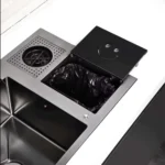 Premium 304 Stainless Steel Handmade Kitchen Sink with Modern Waterfall Design - Image 4